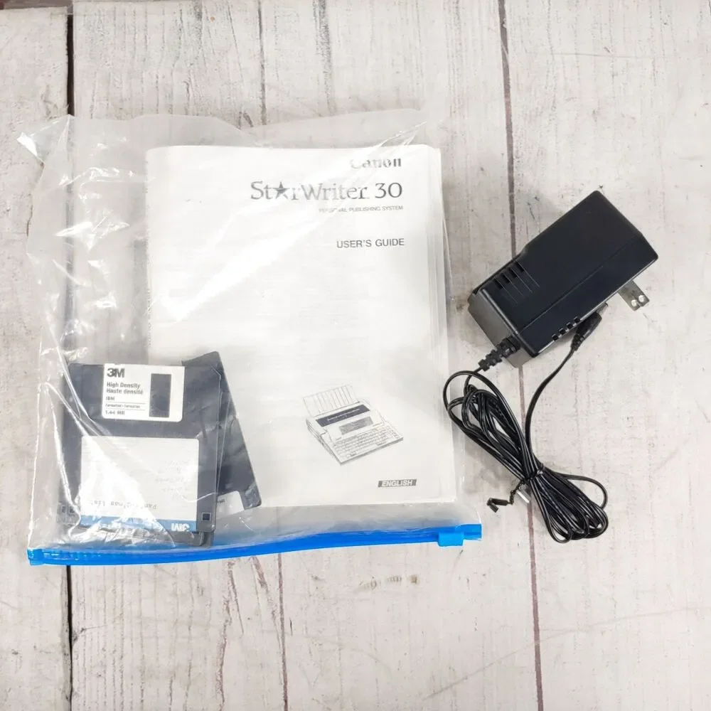 WORKING - Canon StarWriter 30 Electronic Typewriter w/ Power, Ink, Software, Etc